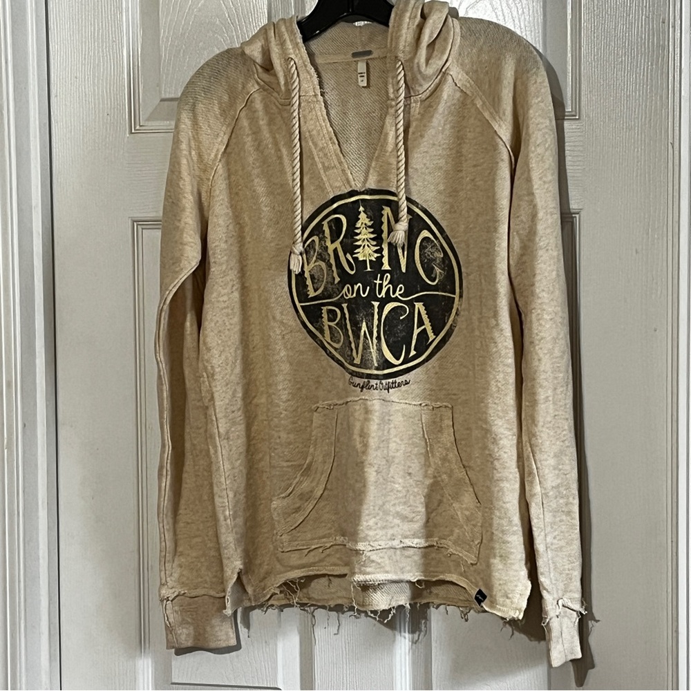 Techstyles Bring on the BWCA Long Sleeve Textile Woven Hoodie